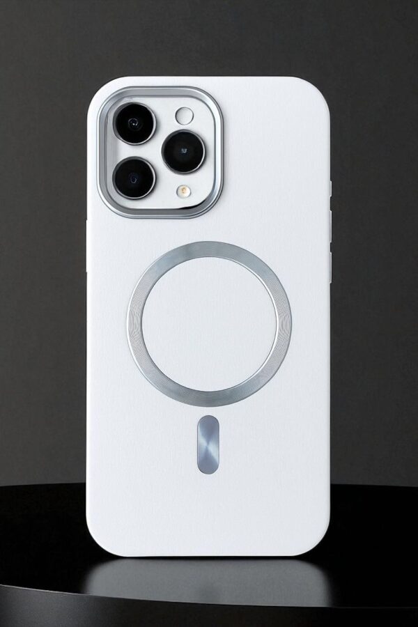 I Phone 15 Pro Max Premium Leather-Textured Back Case