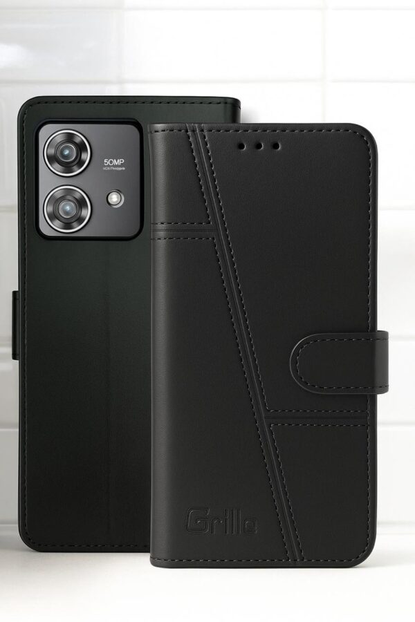 Premium Leather Flip Back Case For Motorola Edge 40 Neo