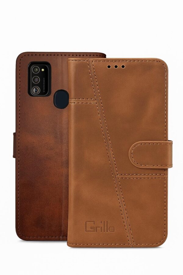 Leather Wallet Case For Samsung M30s, M21, M21 2021