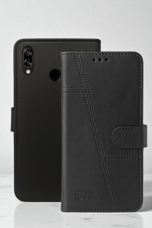 Premium Leather Flip Back Case For Mi Redmi Note 7