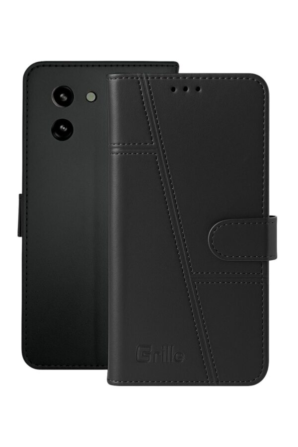 Premium Leather Flip Back Case For Vivo T3x 5G / Y200i 5G