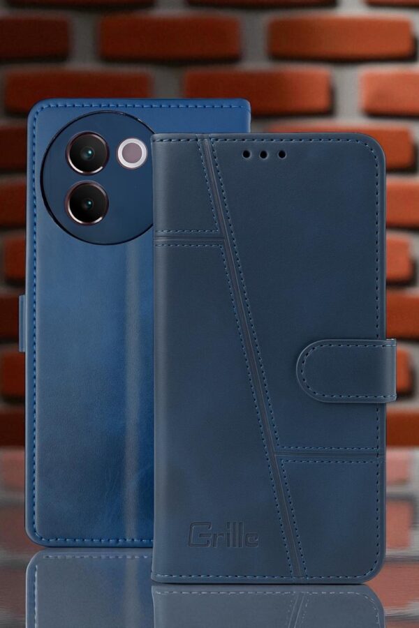 Premium Wallet Flip Case Cover For Vivo V30e 5G