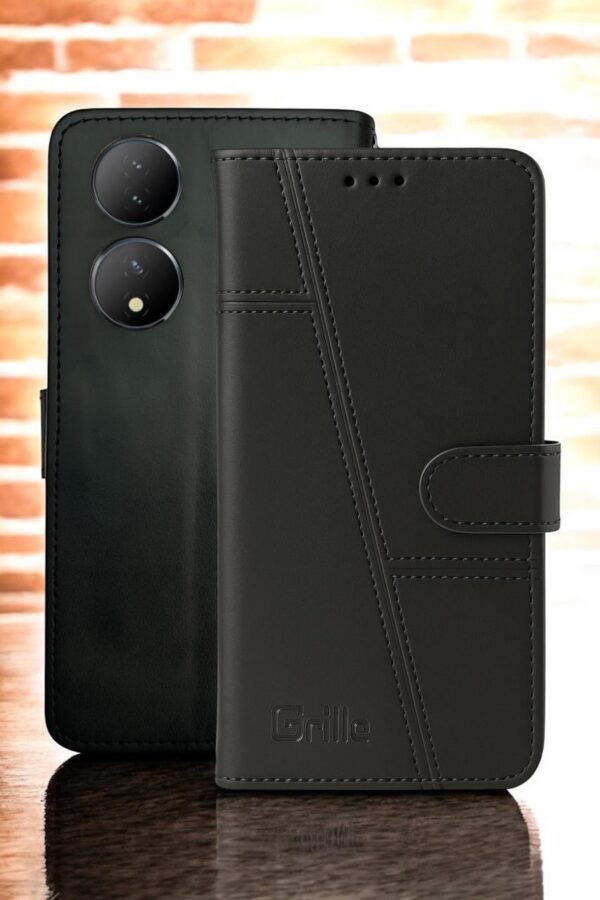 Premium Leather Flip Back Case For Y100 / Y100A / T2 5G