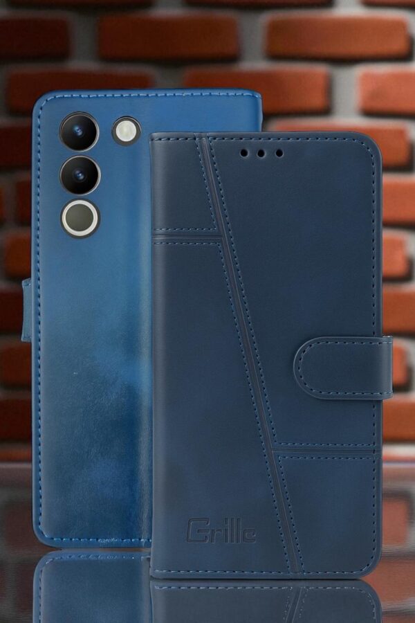 Premium Wallet Flip Case Cover For Vivo Y200 5G