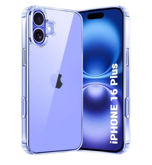 iphone 16 Plus Transparent Back Cover